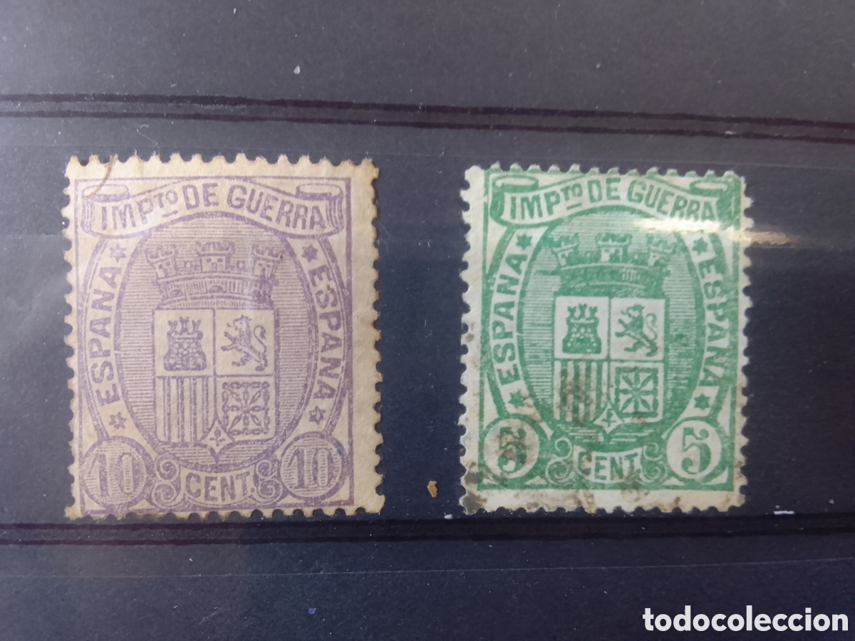 Sellos: A&Ntilde;O 1875 EDIFIL 154 Y 155 A21 - Foto 1