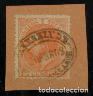 Sellos: EDIFIL 210 Mal carteria - Foto 1