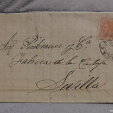 Sellos: CARTA DE 1885 CON SELLO DE 15 CENTIMOS DE ALFONSO XII EDIFIL Nº 210
