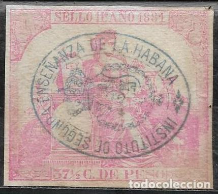 Sellos: P&Oacute;LIZA DE CUBA ESPA&Ntilde;OLA - Foto 1