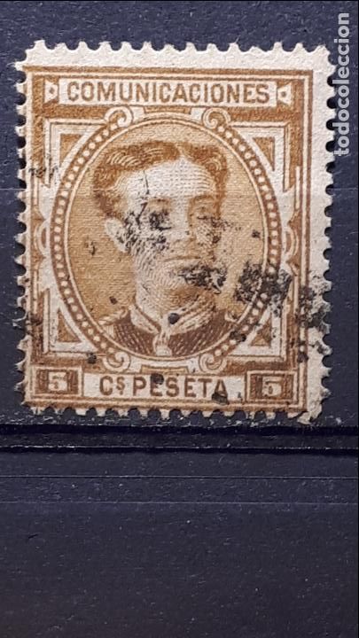 Sellos: ESPA&Ntilde;A, A&Ntilde;O 1876 &deg;. EDIFIL 174 - Foto 1