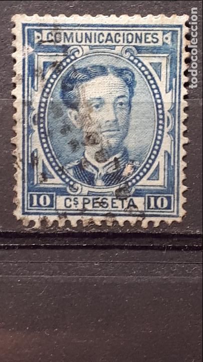 Sellos: ESPA&Ntilde;A, A&Ntilde;O 1876 &deg;. EDIFIL 175 - Foto 1