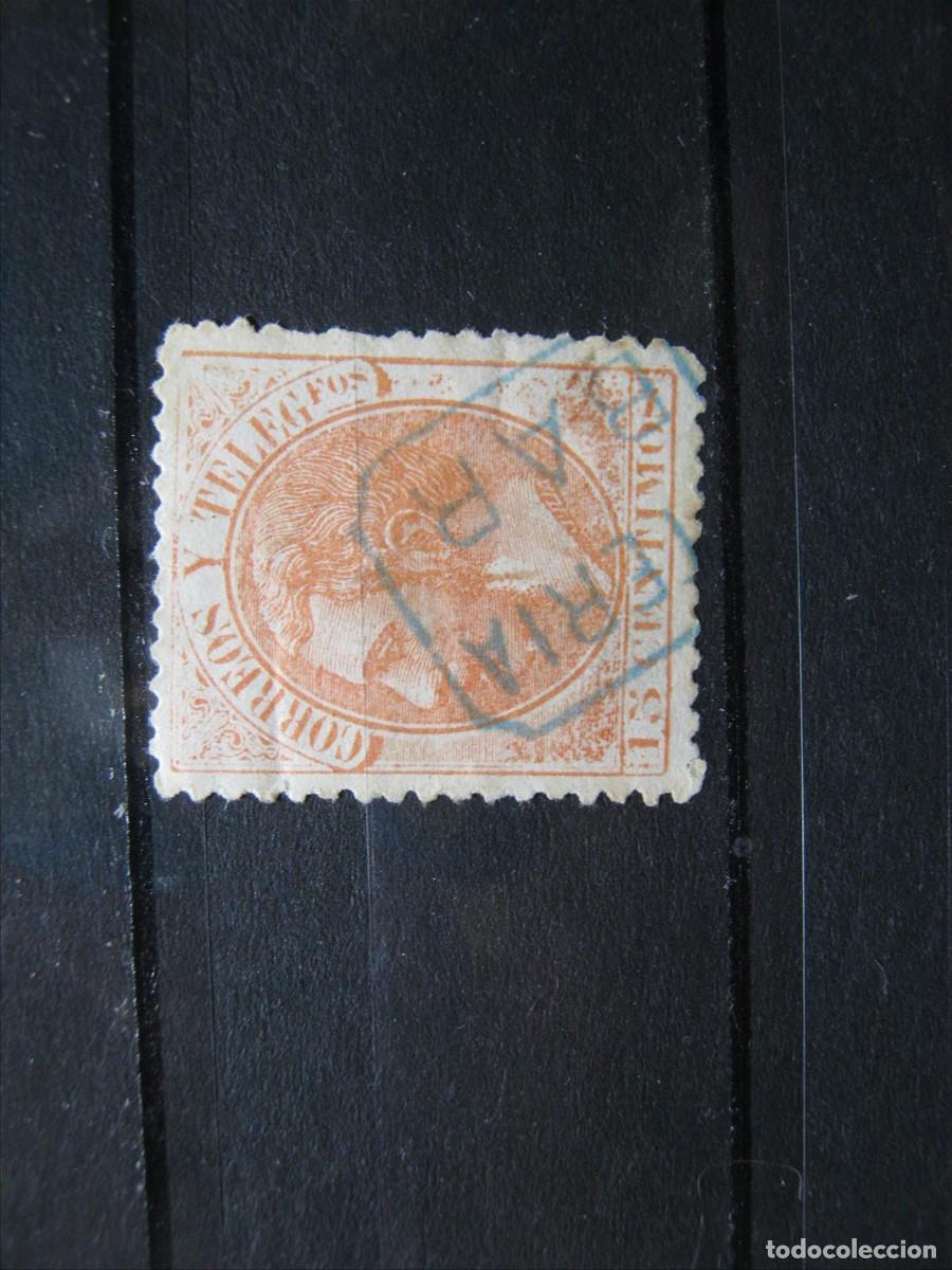 Sellos: ALFONSO XII EDIFIL 210 CARTER&Iacute;A EIBAR. - Foto 1