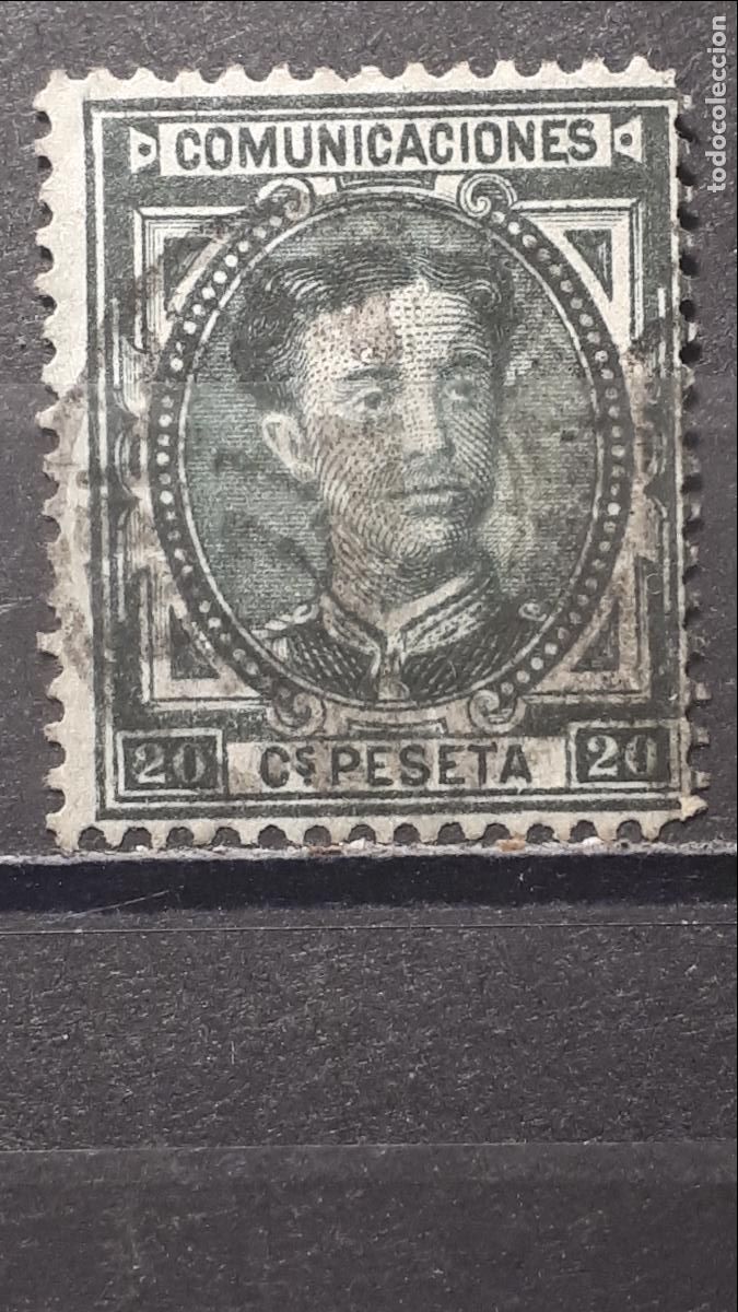 Sellos: ESPA&Ntilde;A. A&Ntilde;O 1876. &deg;. EDIFIL 176 - Foto 1