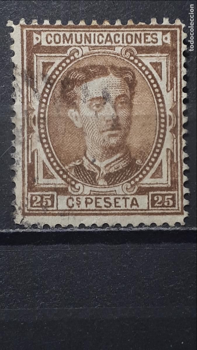 Sellos: ESPA&Ntilde;A. A&Ntilde;O 1876. &deg;. EDIFIL 177 - Foto 1