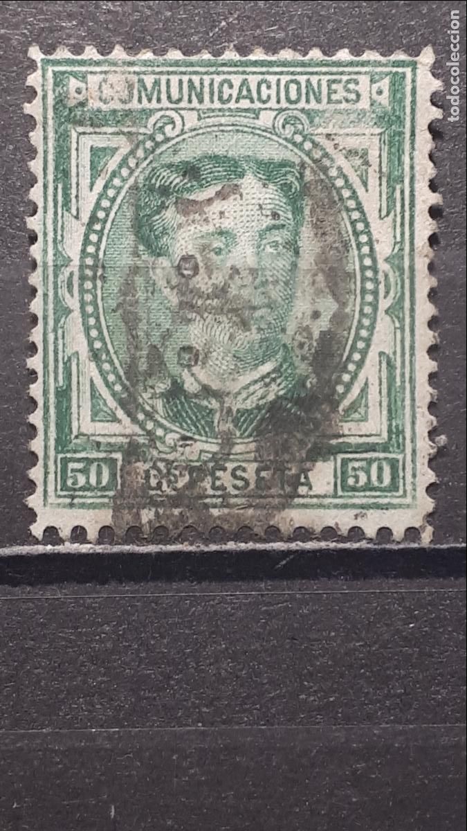 Sellos: ESPA&Ntilde;A. A&Ntilde;O 1876. &deg;. EDIFIL 179 - Foto 1