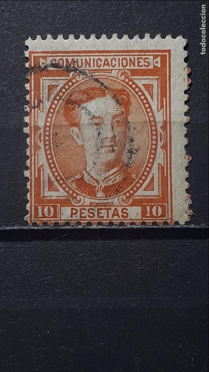 Sellos: ESPA&Ntilde;A. A&Ntilde;O 1876. &deg;. EDIFIL 182 - Foto 1