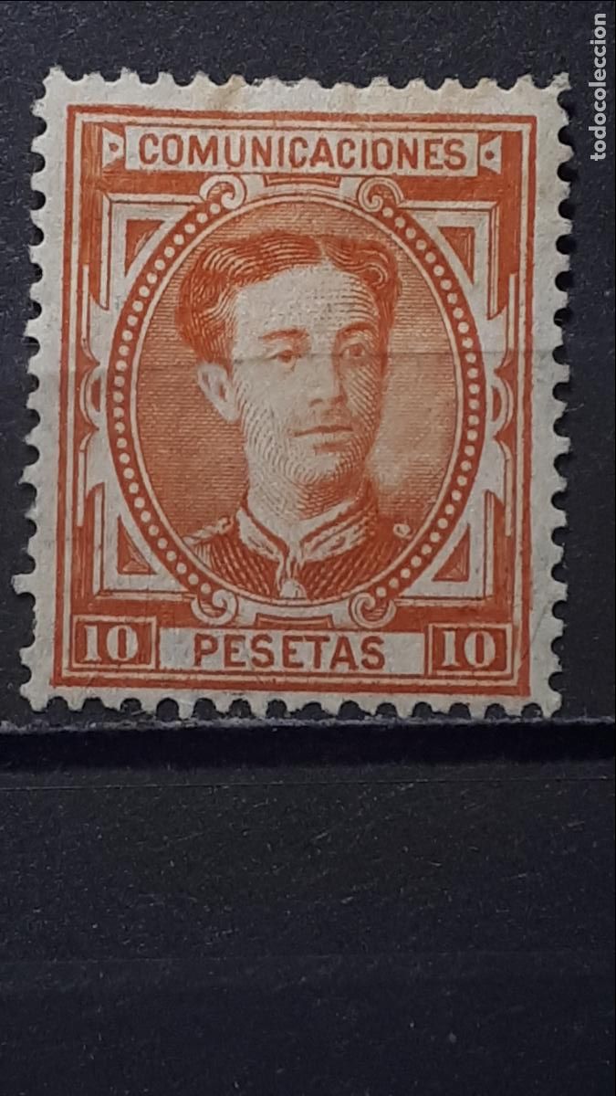 Sellos: ESPA&Ntilde;A. A&Ntilde;O 1876.(*)/*. EDIFIL 182 - Foto 1