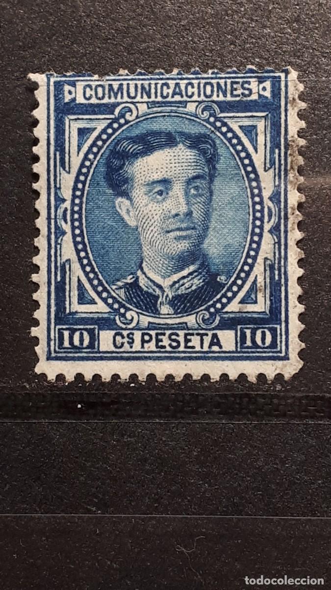 Sellos: ESPA&Ntilde;A. A&Ntilde;O 1876. &deg;. EDIFIL 175 - Foto 1