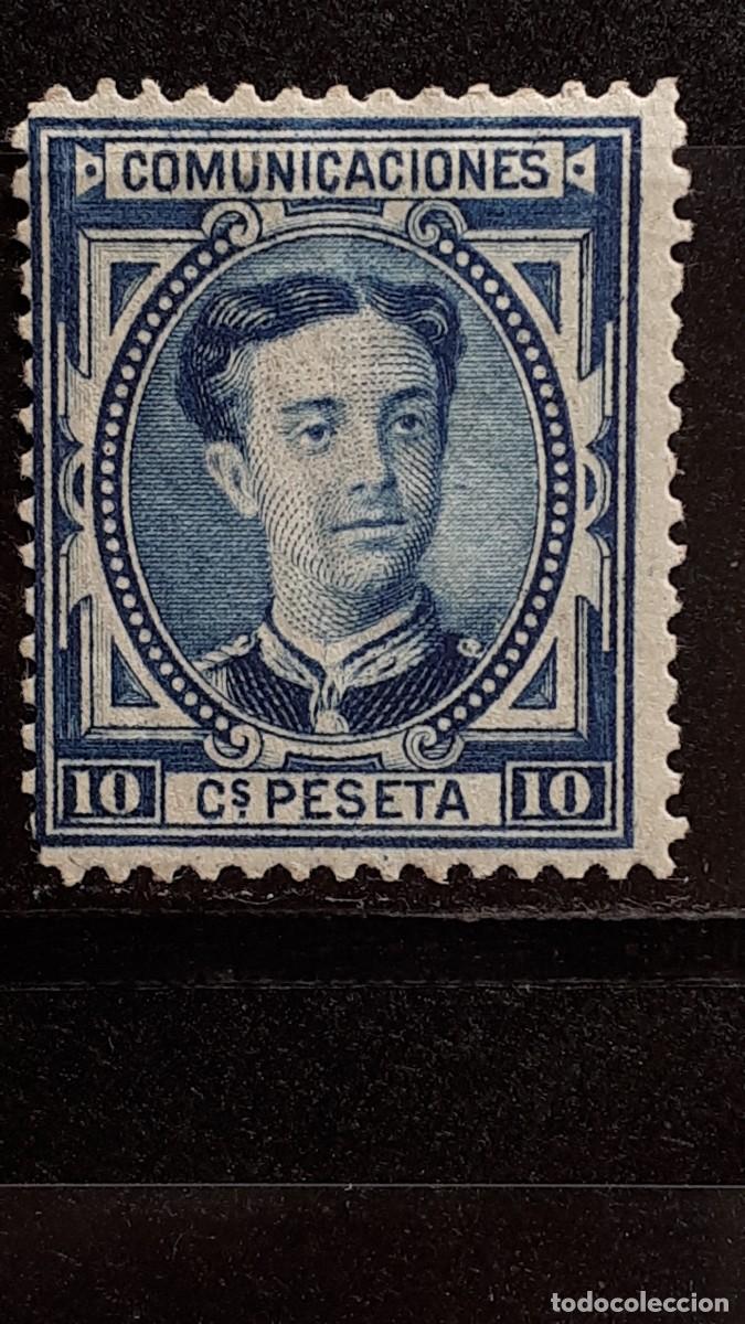 Sellos: ESPA&Ntilde;A. A&Ntilde;O 1876. *. EDIFIL 175 - Foto 1
