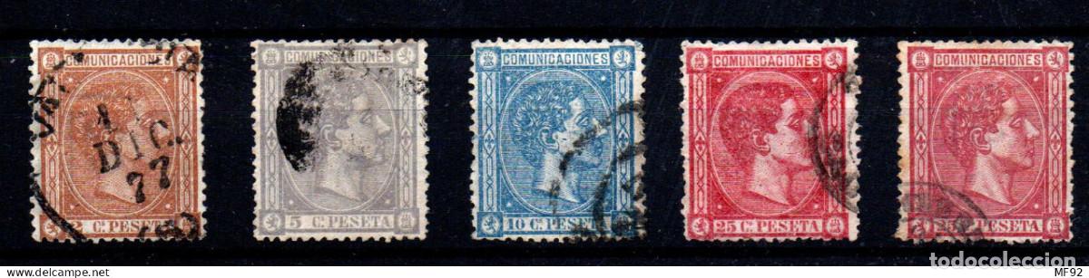 Sellos: Espa&ntilde;a n&ordm; 162/4, 166. A&ntilde;o 1875 - Foto 1