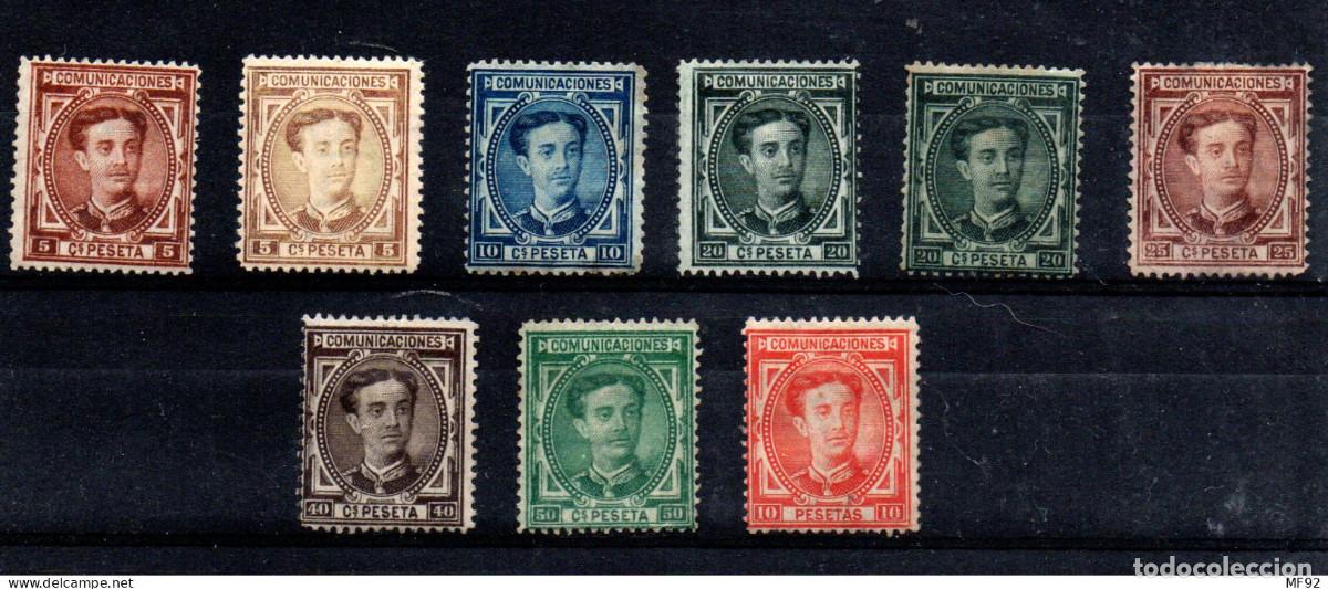 Sellos: Espa&ntilde;a n&ordm; 174/9, 182. A&ntilde;o 1876 - Foto 1