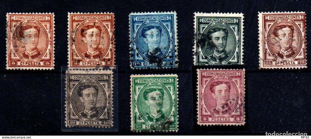 Sellos: Espa&ntilde;a n&ordm; 174/9, 181. A&ntilde;o 1876 - Foto 1