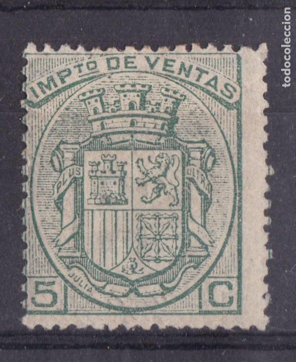 Sellos: SS6-FISCALES Impuesto VENTAS 5 Cts VERDE *