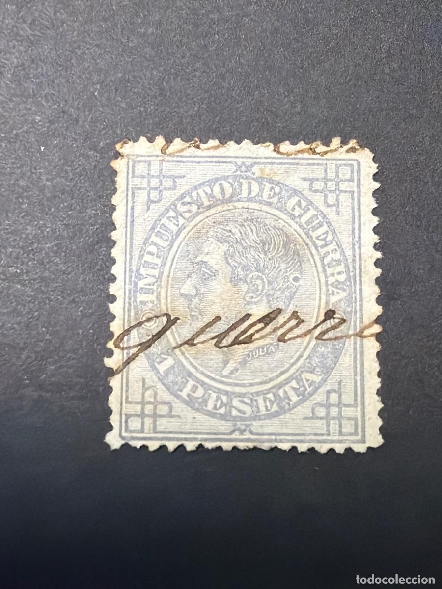 Sellos: ESPA&Ntilde;A, 1876. EDIFIL 186. ALFONSO XII. USADO. MAT. A PLUMA