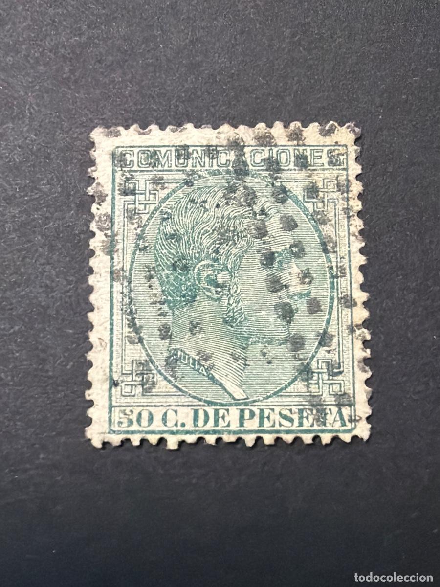 Sellos: ESPA&Ntilde;A, 1878. EDIFIL 196. ALFONSO XII. USADO. MAT. A PLUMA
