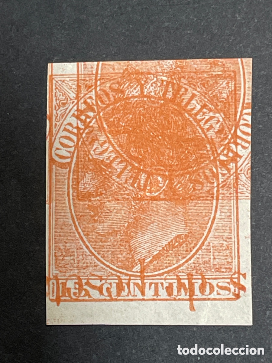 Sellos: Edifil 210 15 cts naranja Alfonso XII , maculatura