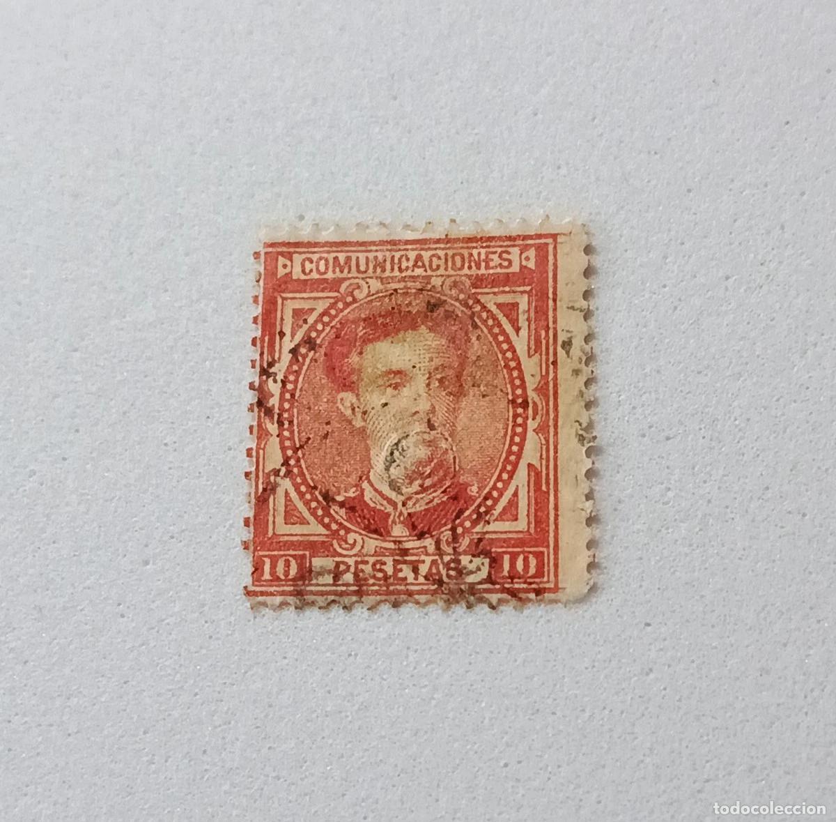 Sellos: sellos Espa&ntilde;a 1876, Edifil 182 usado taladro
