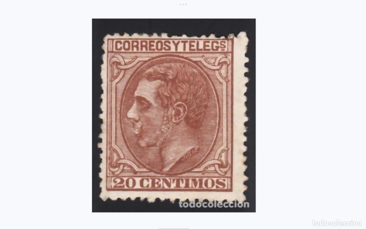 Sellos: ESPA&Ntilde;A - 1879 - ALFONSO XII - EDIFIL 203 - MH* - NUEVO - VALOR CAT.156&euro;