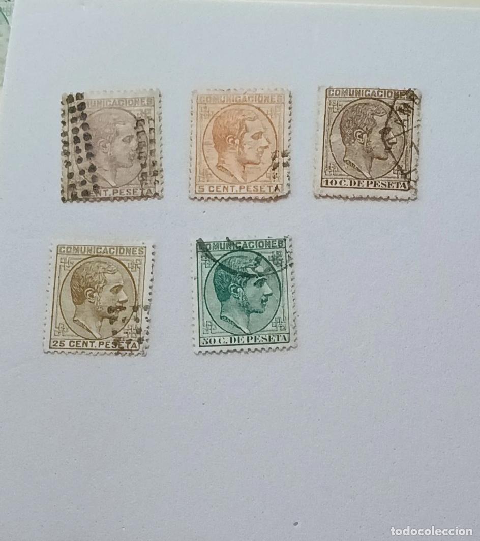 Sellos: sellos Espa&ntilde;a 1878, Edifil 190/192, 194, 196. usados