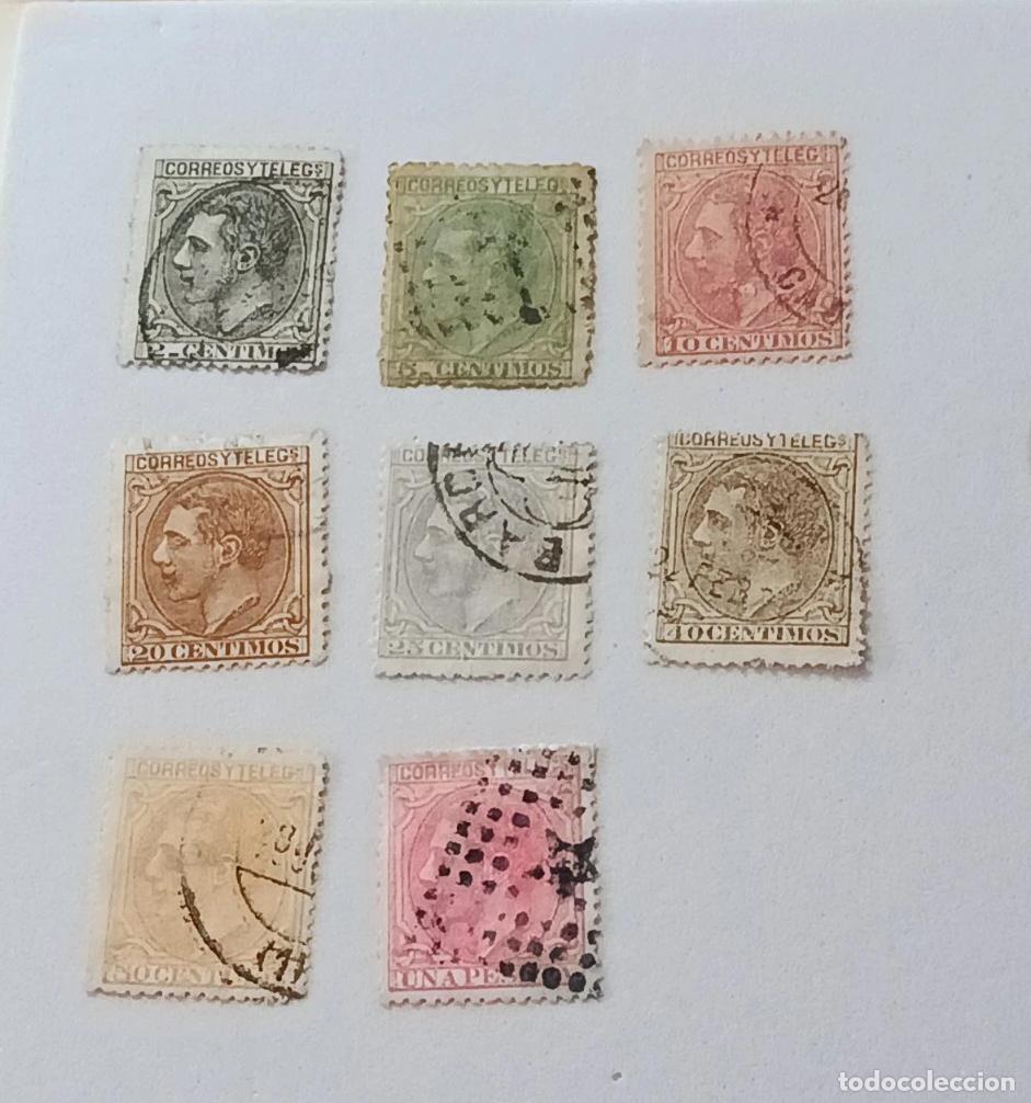 Sellos: sellos Espa&ntilde;a 1879, Edifil 200/207 usados.