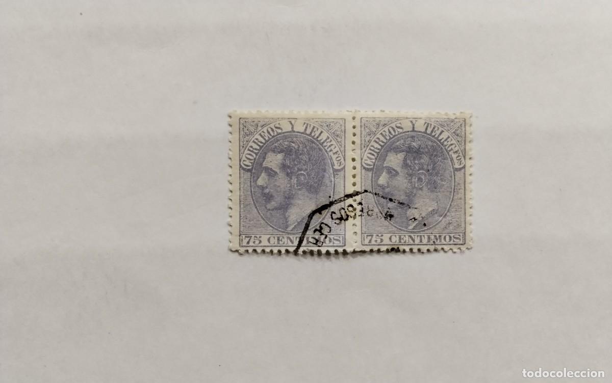Francobolli: ESPA&Ntilde;A - 1882 - ALFONSO XII - EDIFIL 212 - PAREJA - CENTRADOS