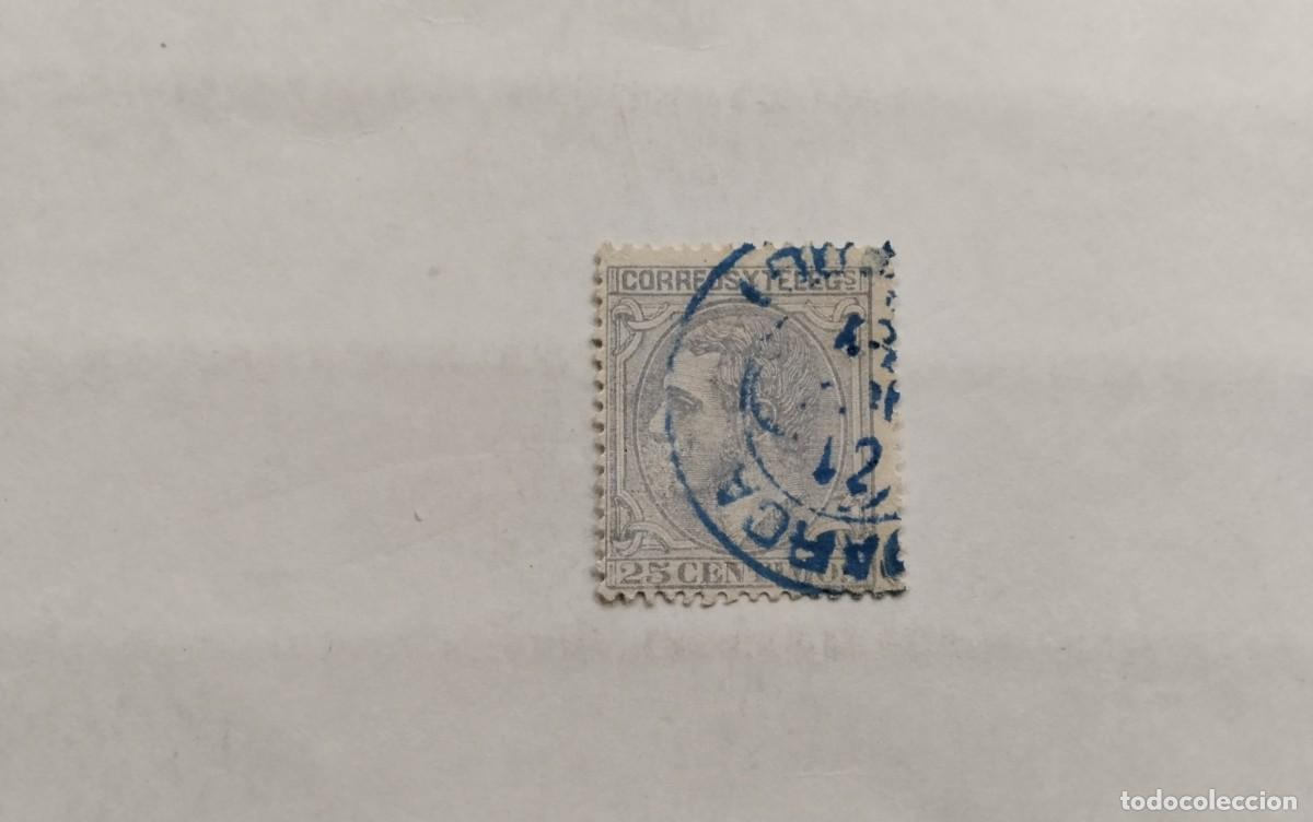 Francobolli: ESPA&Ntilde;A - 1879 - ALFONSO XII - EDIFIL 204 - MATASELLOS FECHADOR AZUL