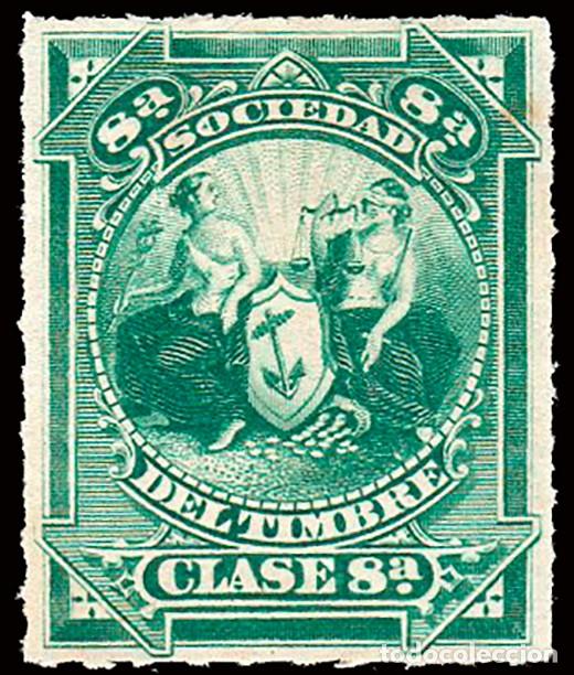 Sellos: Espa&ntilde;a - Fiscales - Sociedad Timbre - Alemany (*) 104 - 1878