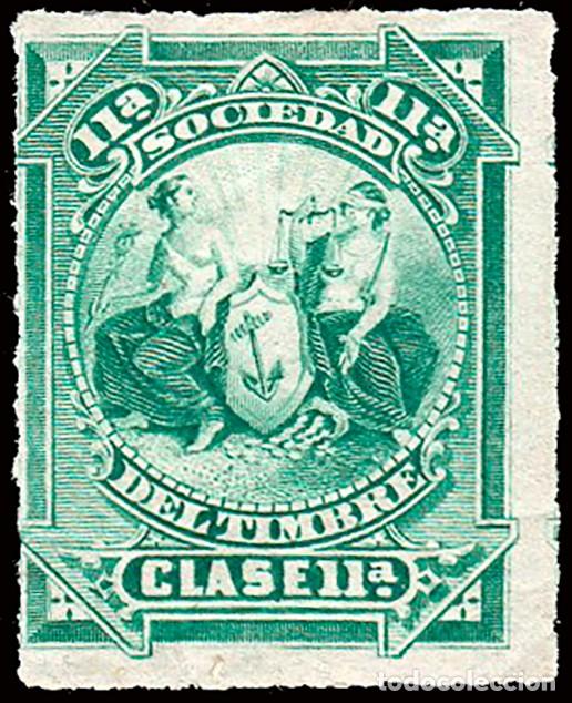 Sellos: Espa&ntilde;a - Fiscales - Sociedad Timbre - Alemany * 107 - 1878