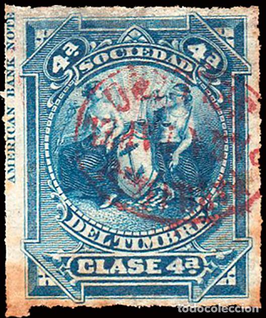 Sellos: Espa&ntilde;a - Fiscales - Sociedad Timbre - Alemany o 123 - 1879 - Habilitado