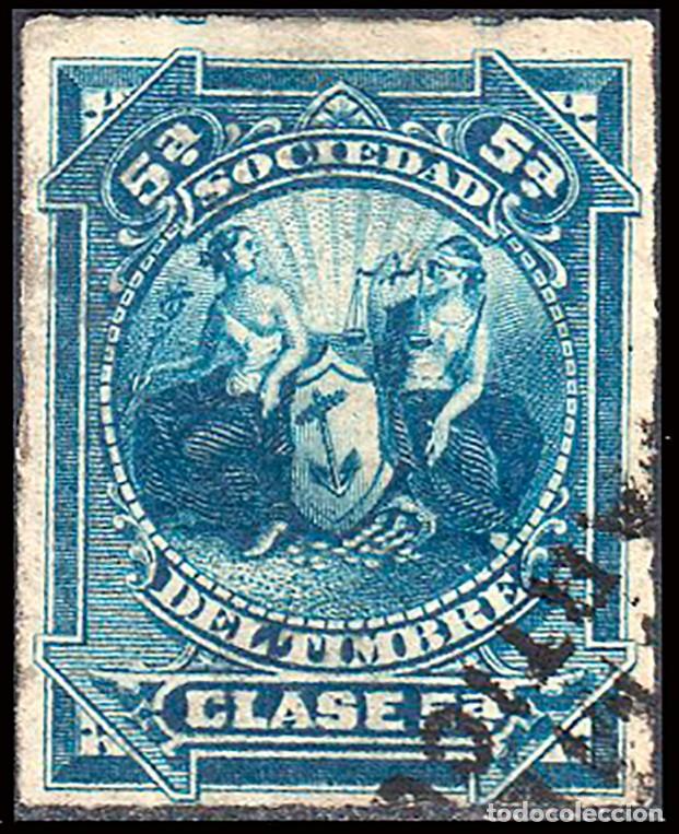 Sellos: Espa&ntilde;a - Fiscales - Sociedad Timbre - Alemany * 142 - 1878
