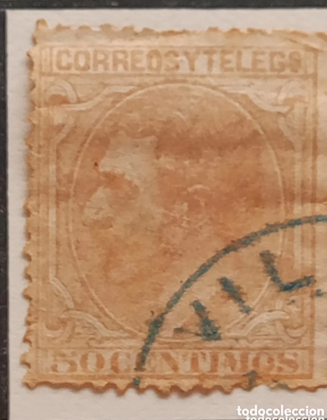 Francobolli: Sello Espa&ntilde;a 1879, Alfonso XII, 50c. Naranja