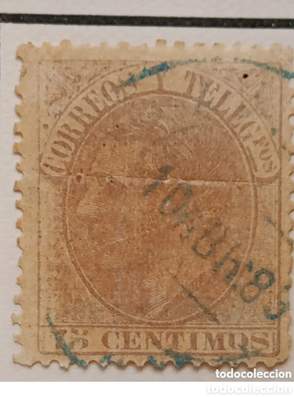 Stamps: Sello Espa&ntilde;a. 1882. Alfonso XII 75 c&eacute;ntimos violeta