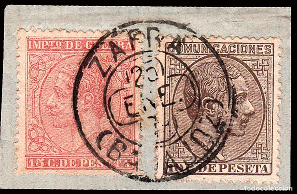 Sellos: Badajoz - Edi o 192+188 - Fragmento Mat Tr&eacute;bol &rdquo;Zafra&rdquo;