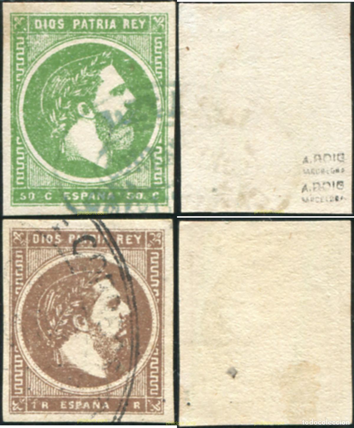 Sellos: 788324 USED ESPA&Ntilde;A 1875 CARLOS VII