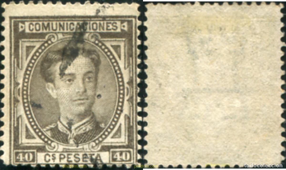 Sellos: 788338 USED ESPA&Ntilde;A 1876 CORONA REAL Y ALFONSO XII