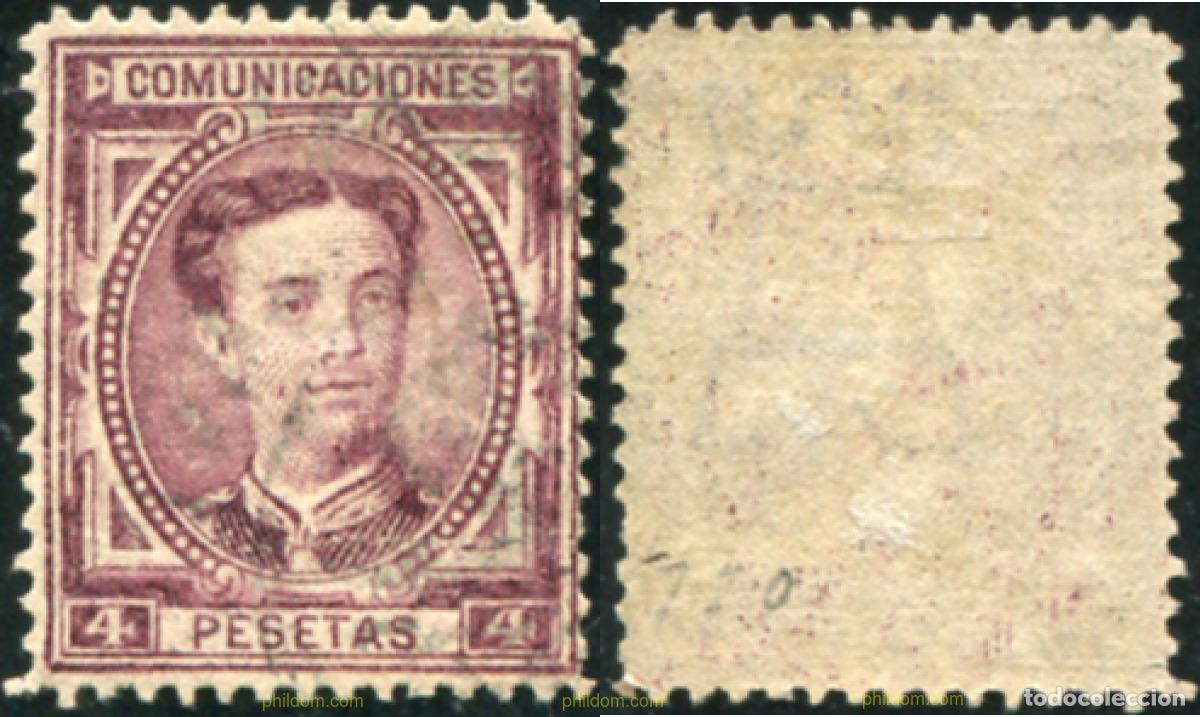 Sellos: 788342 USED ESPA&Ntilde;A 1876 CORONA REAL Y ALFONSO XII