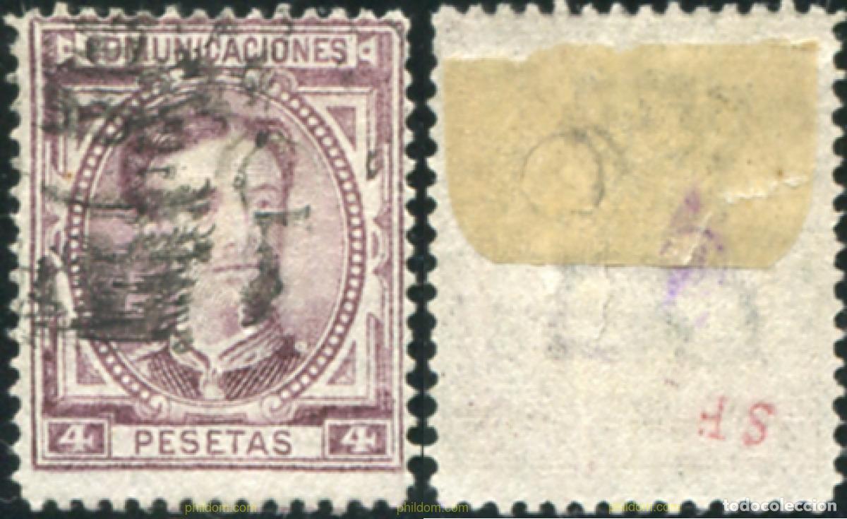 Sellos: 788344 USED ESPA&Ntilde;A 1876 CORONA REAL Y ALFONSO XII
