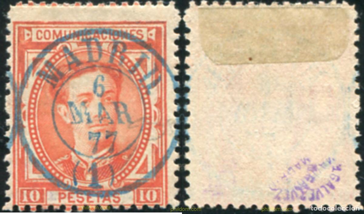 Sellos: 788345 USED ESPA&Ntilde;A 1876 CORONA REAL Y ALFONSO XII