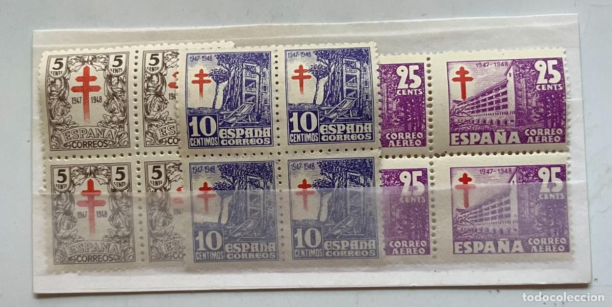 Sellos: 1945 pro tuberculosis,centrados,goma,MNH**Bloque de 4