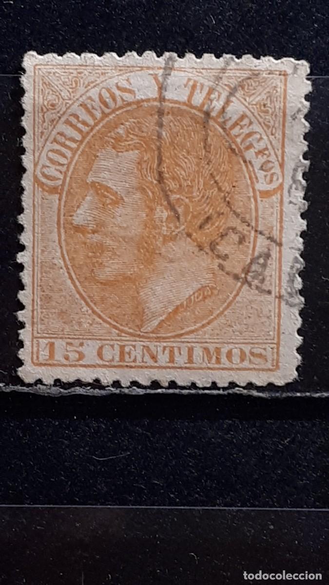 Sellos: ESPA&Ntilde;A. A&Ntilde;O 1882. &deg;. EDIFIL 210