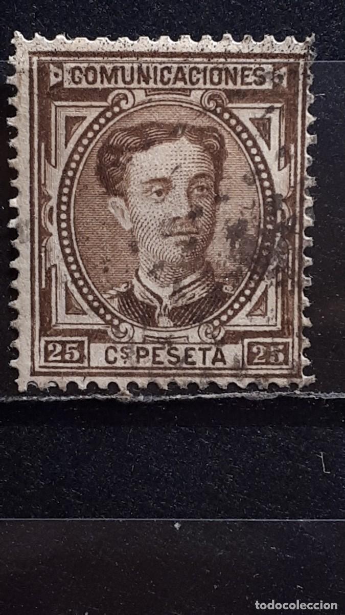 Sellos: ESPA&Ntilde;A. 1876. &deg;. EDIFIL 177 - Foto 1
