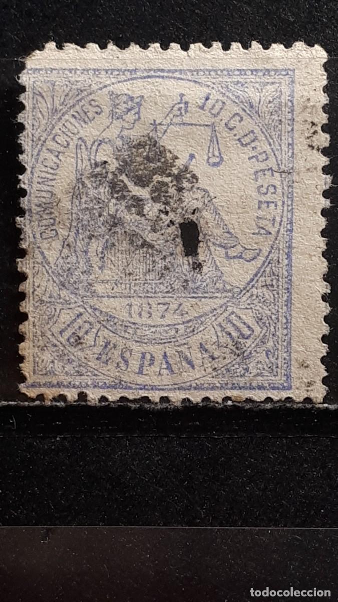 Sellos: ESPA&Ntilde;A. 1874. &deg;. EDIFIL 145