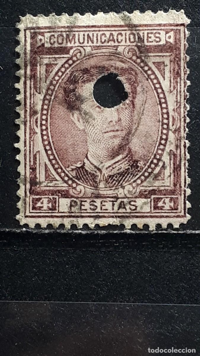 Sellos: ESPA&Ntilde;A. 1876. &deg;. EDIFIL Telegrafos 181T.