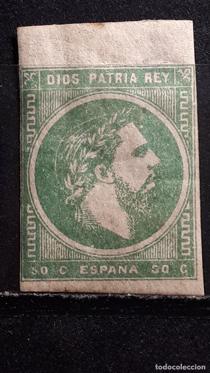Sellos: ESPA&Ntilde;A. A&Ntilde;O 1875. *. EDIFIL 160