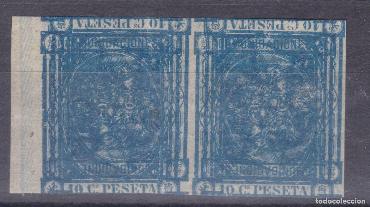 Sellos: SS2- Alfonso XII Edifil 164 Pareja .MACULATURA .** Con Goma