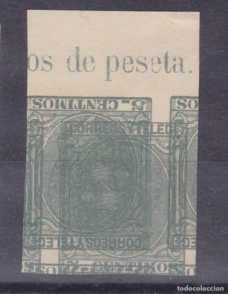 Sellos: SS4- Alfonso XII Edifil 201. MACULATURA . (*) Sin Goma