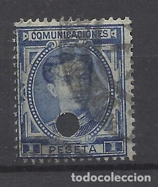 Sellos: alfonso XII TALADRADO TELEGRAFOS 1876 EDIFIL 180 T VALOR 2022 CATALOGO 7.25 EUROS