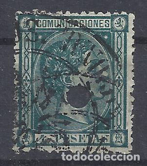 Selos: alfonso XII 1875 edifil 170 T TALADRADO TELEGRAFOS valor 2022 catalogo 27.50 euros