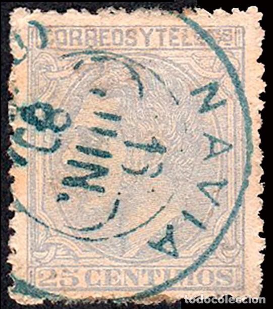Sellos: Asturias - Edi o 204 - Mat Tr&eacute;bol azul &rdquo;Navia&rdquo;